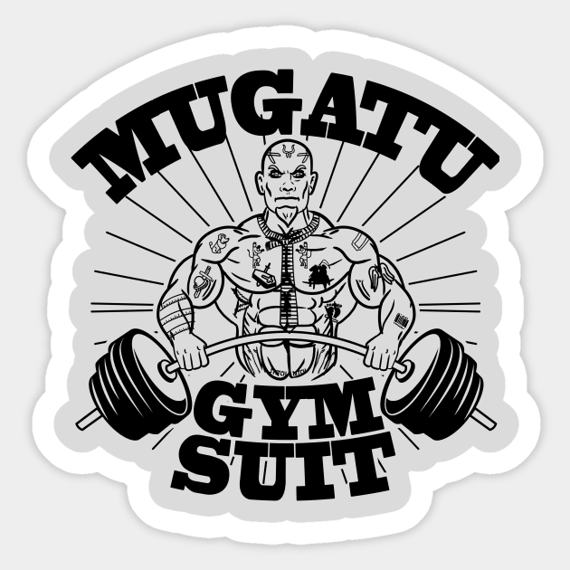 Mugatu Gym suit Sticker by LegendaryPhoenix